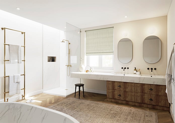 Emily Bond Oscar Stripe, Sage - Twist&Fit Roman Blind - Image 7